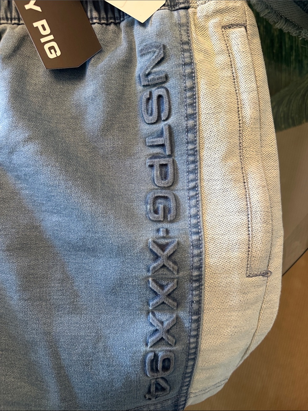Nasty Pig Blue Emboss Rugby Shorts - Picture 3 of 4